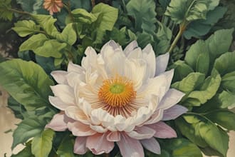 craft a beautiful botanical or floral illustration