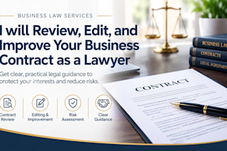 review, edit, and improve your business contract as a lawyer