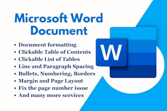 fully format your thesis, article or dissertation in ms word