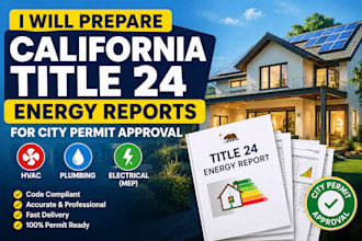 prepare california title 24 energy compliance reports for permits