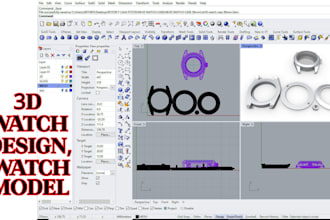 do manufacturing ready watch cad model 3d watch cad design and technical drawing
