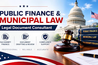 provide  public finance, municipal law and tax exempt finance legal services