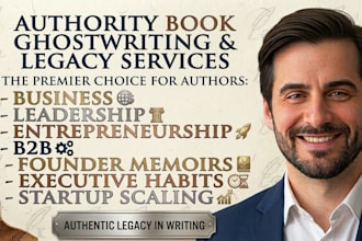be your business book, leadership book and entrepreneurship ebook ghostwriter