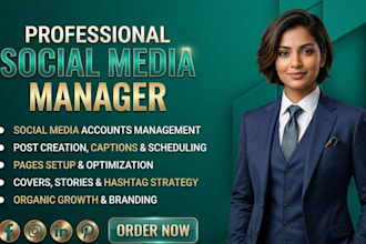 be your social media manager social media marketing manager