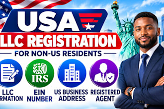 do usa llc registration llc formation ein, company registration for non resident