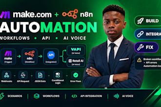 make com scenario automation n8n workflows API integration vapi ai retell ai fix