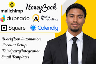 setup honeybook crm dubsado square calendly acuity scheduling mailchimp