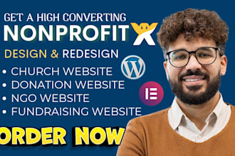 nonprofit website charity 501c3 ngo church website donation on wix wordpress