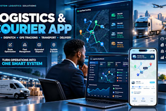 develop logistics app, courier, fleet management and delivery tracking app