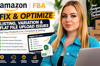 fix amazon fba listing variation and flat file upload issues