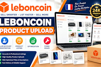 register seller and bulk upload products on leboncoin, fix leboncoin product seo