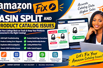 fix amazon asin split merge catalog errors product detail page listing issues