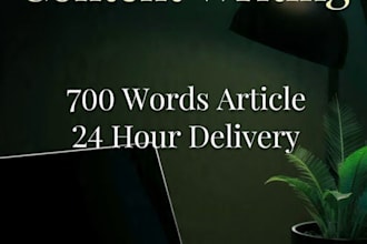write SEO blog posts and articles