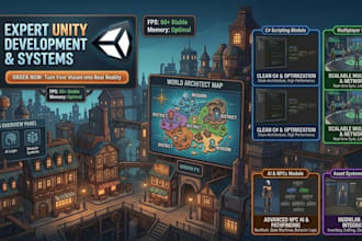 build unity game mechanics and systems