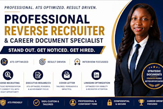 be your reverse recruiter, search and apply for jobs, write an executive resume,