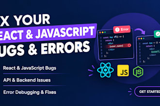 fix react, javascript, nodejs bugs and errors