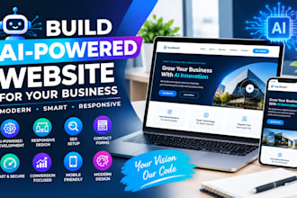 design a modern ai website for your business or brand