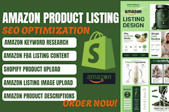 write amazon product listing description seo optimisation upload listing images