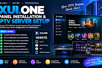 setup xui one iptv panel on your server with lifetime whmcs integration