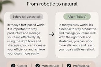 proofread, edit and humanize your text