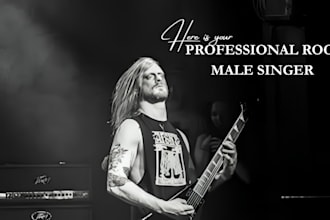sing powerful rock song, songwriter, guitarist, acoustic, song producer