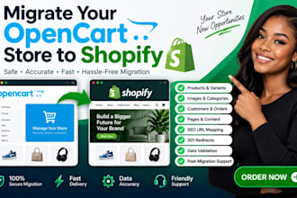 opencart to shopify opencart migration migrate to shopify ecommerce migration