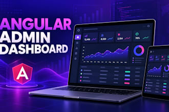 build a custom angular dashboard or admin panel UI