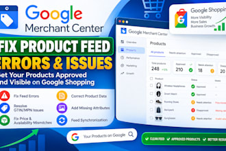 fix google merchant center product feed errors and issues