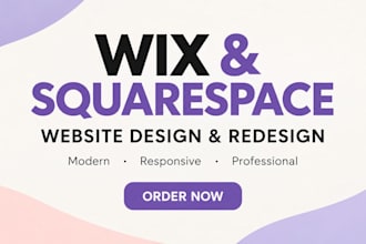 design and redesign wix and squarespace websites