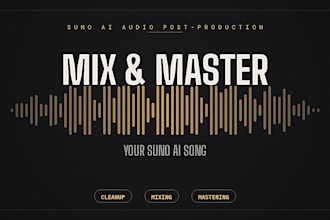 polish and professionally mix your suno ai song