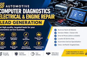 automotive computer diagnostics electrical auto engine repair lead generation