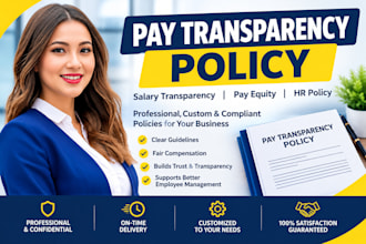 create a pay transparency policy, salary transparency policy, and HR policy