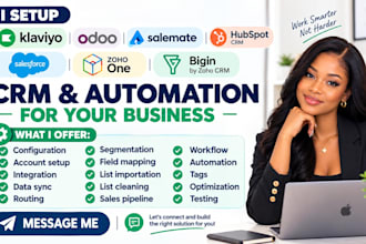 setup klaviyo odoo crm salemate hubspot crm salesforce zoho one zoho bigin