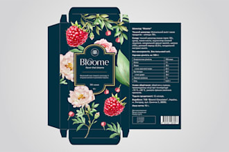 create rigid box dieline with eva insert layout and production specification