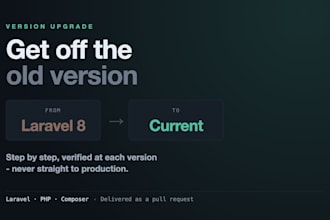 upgrade your old laravel or PHP app to a current, secure version