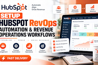 setup hubspot revops automation and revenue operations workflows