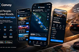 build modern convoy app for groups, events and road trips