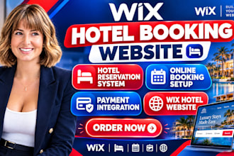 do wix hotel booking website, reservation system and payment integration setup