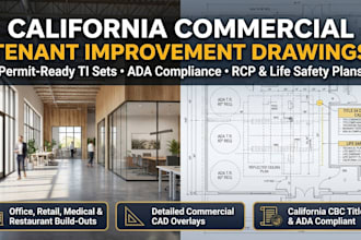 create california commercial tenant improvement drawings