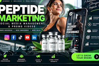 manage and grow your peptide marketing smm promo video peptide supplement