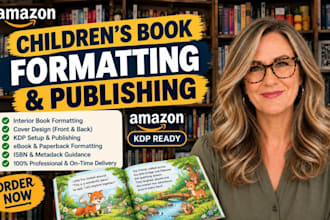 format children book for kdp paperback, kindle ebook, and insgramspark