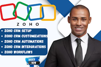 setup zoho crm forms workflow automation integration