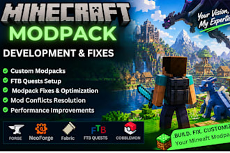 develop fix customize minecraft modpacks with ftb quests, neoforge and fabric