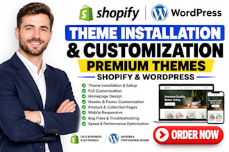 do shopify wordpress premium theme installation shopify theme customization