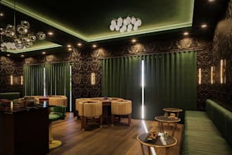 lumion 3d cocktail bar, beverage lounge interior,nightclub render, dining layout