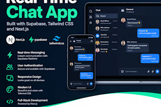 build a custom real time chat app with supabase and tail wind next js