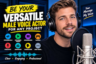 be your versatile american male voice actor for any project