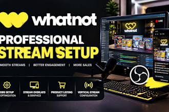 setup your whatnot livestream for professional sellers
