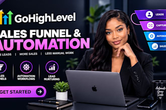 build gohighlevel sales funnel and automation
