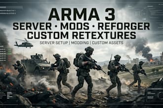 arma 3 server setup, arma 3 mod, arma 3 reforger, arma 3 retexture